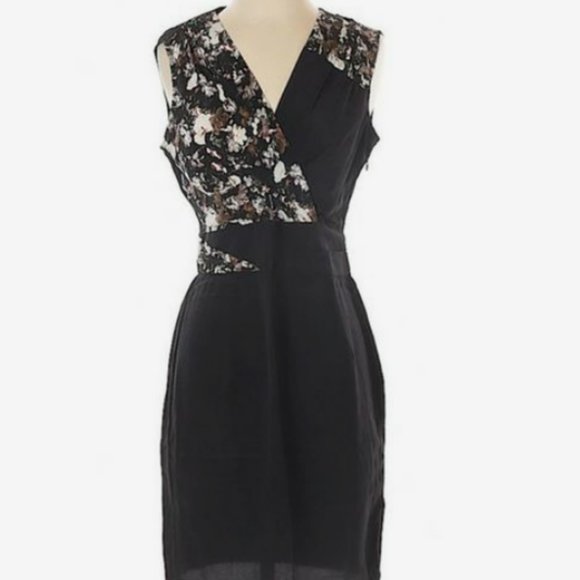 All Saints Azure Chase Dress in Night (Black) - Picture 5 of 5
